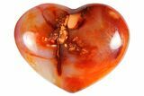 Colorful Carnelian Agate Heart #121561-1